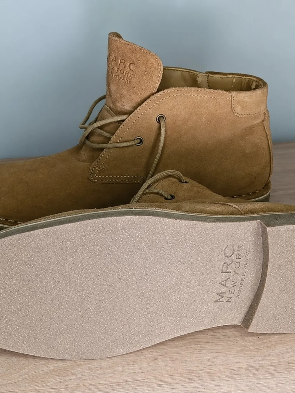 Marc New York Men's Suede Chukka Boots in Tan